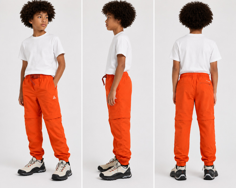 Nike ACG Orange Trail Pants Youth XL Utility Hiking Gorpcore Techwear